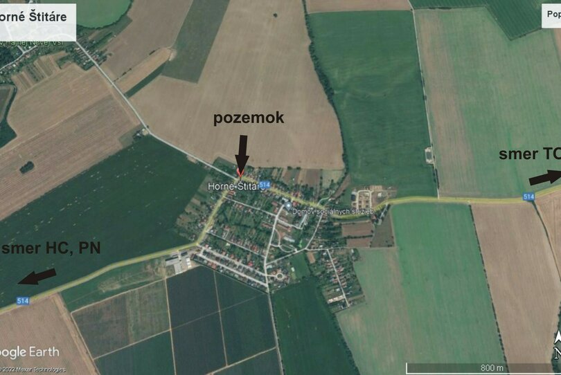 Horné Štitáre - rovinatý pozemok