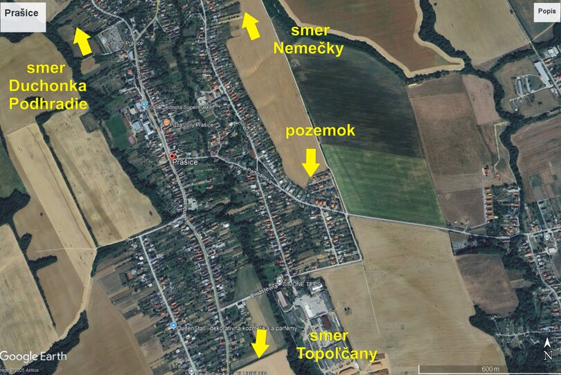 Prašice - pozemok na výstavbu