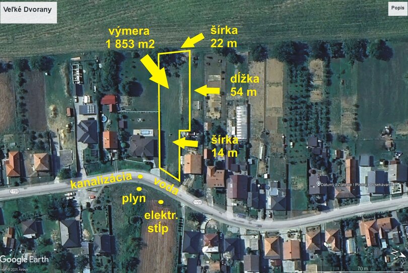 Veľké Dvorany - pozemok pre dom