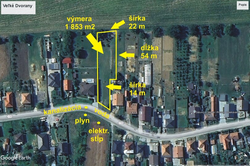 Veľké Dvorany - pozemok pre dom